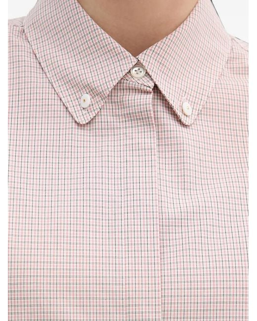 Mos Mosh Pink Mmbritze Check-Pattern Button-Down Shirt