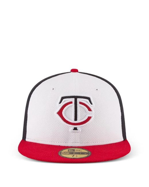 KTZ Red 59Fifty Minnesota Twins Baseball Cap for men