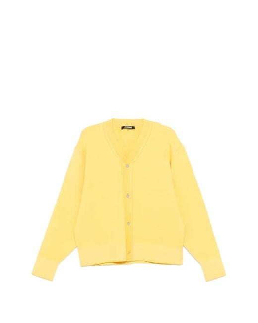 Jacquemus Yellow The Doppio Cardigan for men
