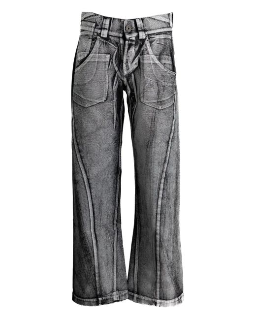 VAQUERA Gray Painted Jeans