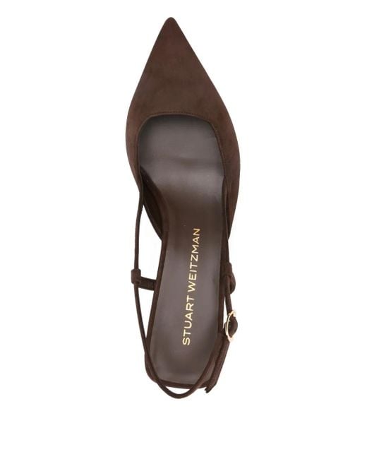 Escarpins Vinnie 50 Mm À Bride Arrière Stuart Weitzman en coloris Brown
