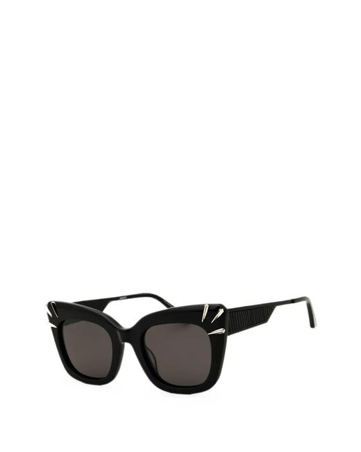 DIFF Black Cat-Eye Frame Sunglasses