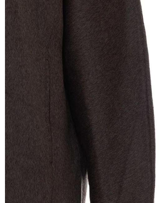 The Dynamis Studio Black Amsterdam Button-Up Coat