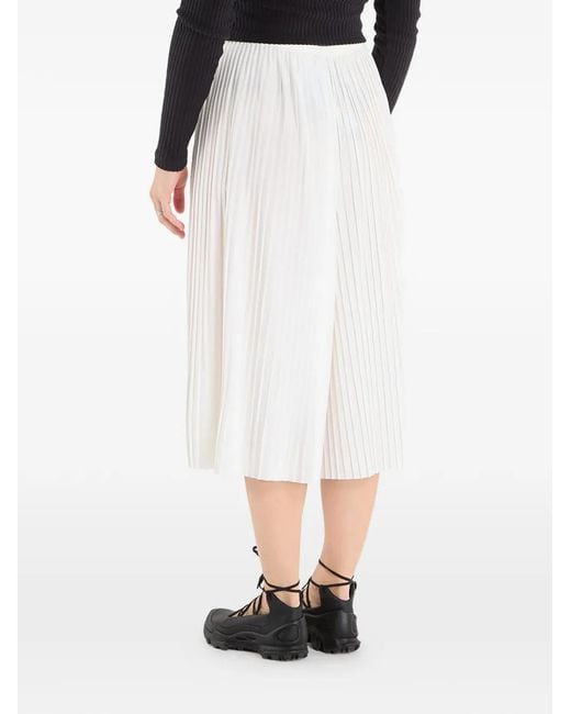 Nike White Pleated Drawstring Trousers