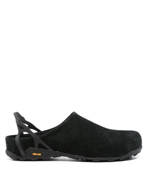 Roa Black Fedaia Suede Mules for men