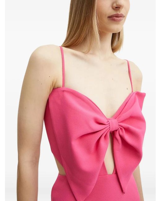 Abito Lungo Con Dettaglio Cut-Out di Bardot in Pink