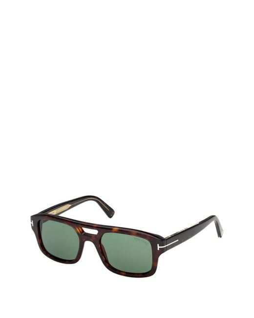 Tom Ford Green Square-Frame Sunglasses for men