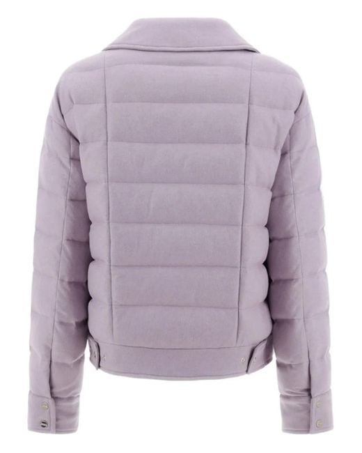 Herno Purple Zip Padded Jacket