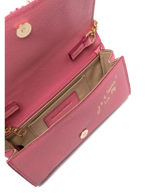 See By Chloé Pink Hana Leather Chain Wallet