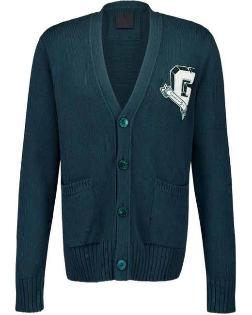 メンズ Givenchy College カーディガン Blue