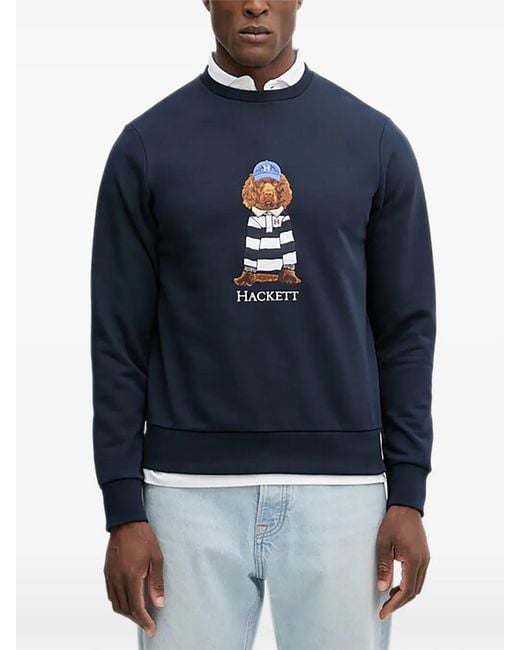 Hackett Blue Dog Sweatshirt for men