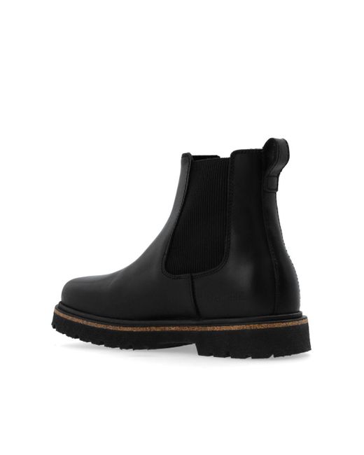 Birkenstock Black Highwood Slip-On Leather Boots