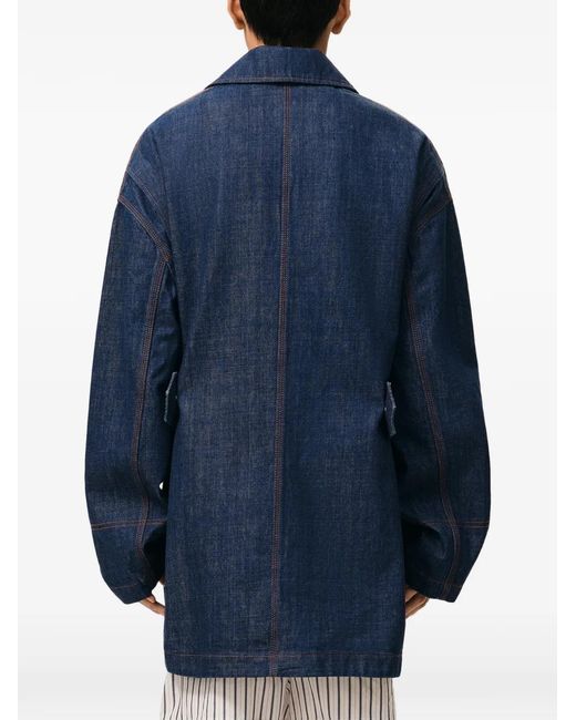Chaqueta Vaquera Con Etiqueta Heritage AMI de color Blue