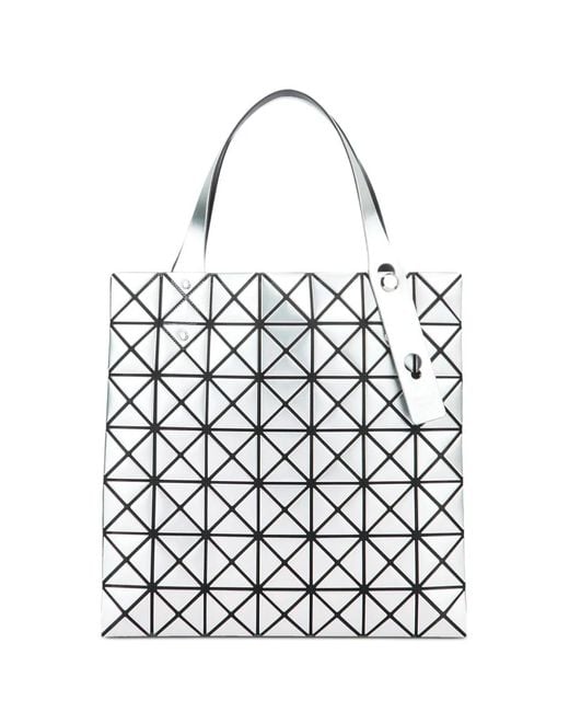 Issey Miyake White Platinum Tote Bag