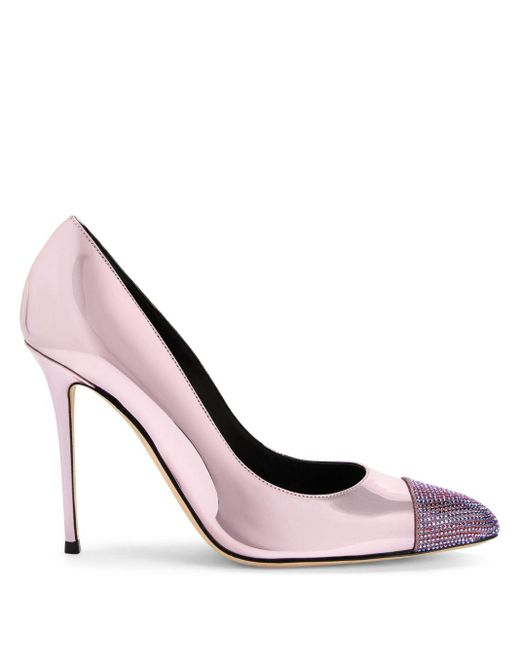 Zapatos Jakye Shine con tacón de 105mm Giuseppe Zanotti de color Pink