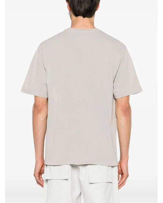 A_COLD_WALL* Gray Overdye Logo-Print T-Shirt for men
