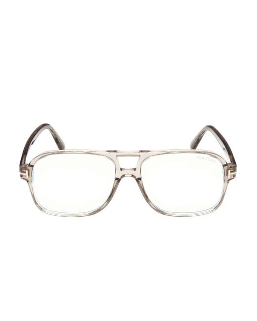 Tom Ford Natural Navigator-Frame Eyeglasses for men