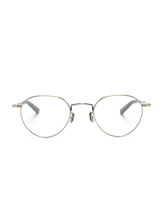 Eyevan 7285 Metallic Round-Frame Glasses
