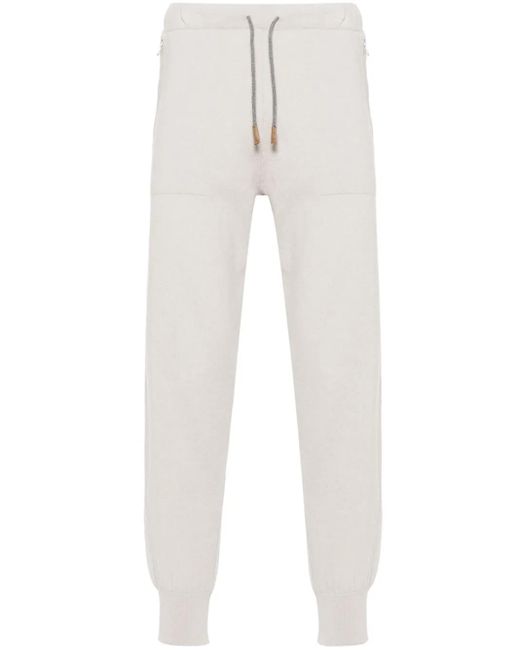 Eleventy Jogginghose Aus Kaschmir Mit Kordelzug in White für Herren