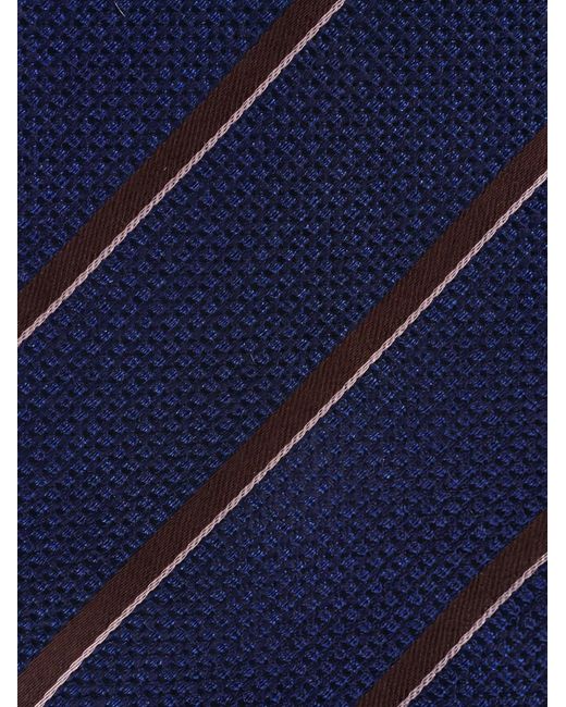 Canali Blue Striped Tie for men