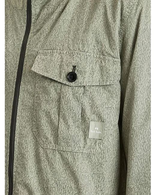 Paul Smith Green Hooded Pocket Jacket for men