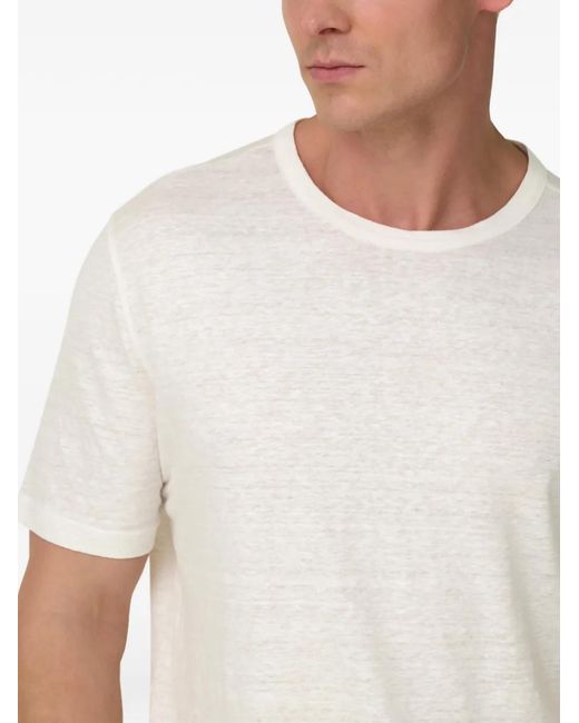 Boggi White Stretch Jersey T-Shirt for men