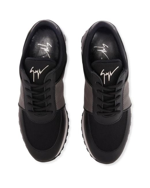 Giuseppe Zanotti Black Jimi Running Sneakers