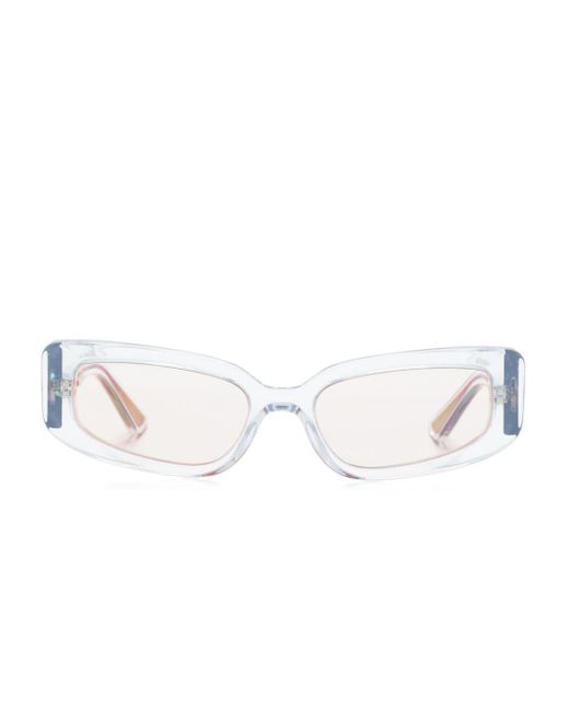 Dolce & Gabbana White Dg4445 Rectangle-frame Sunglasses