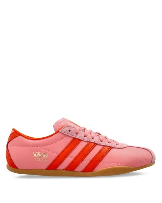 Adidas Red Tokyo Lace-Up Sneakers