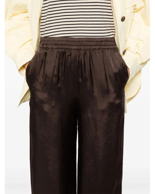Aspesi Brown Satin Trousers