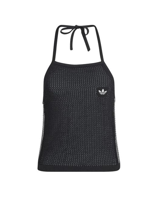 Adidas Black Haut Originals En Crochet