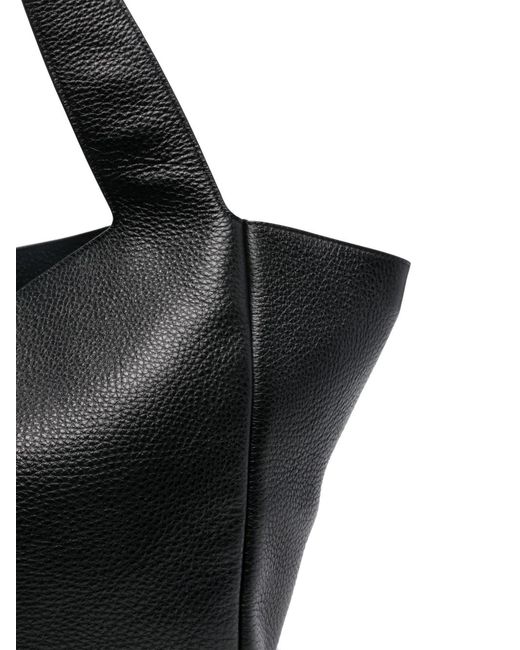 Saint Laurent Bea Leren Shopper in het Black