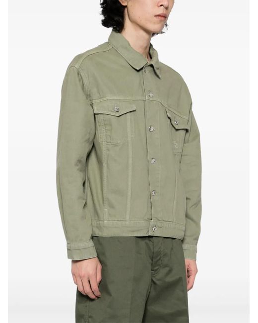 Maison Kitsuné Green Trucker Jacket for men