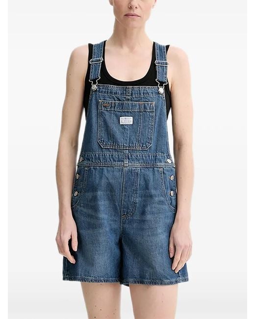 Levi's Blue Patch Pocket Denim Shortalls