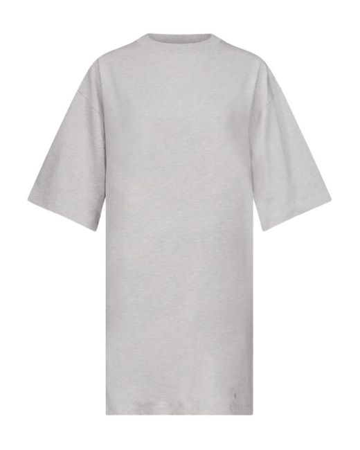 Loulou de Saison Gray Crew-Neck T-Shirt Mini Dress