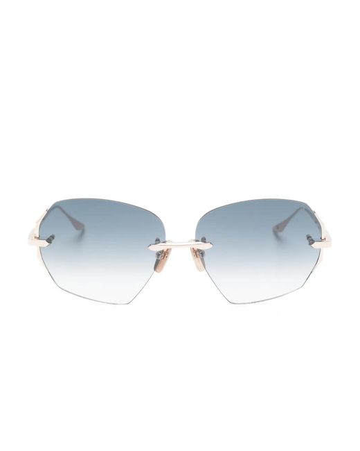 Dita Eyewear Blue Dahlvin Geometric Sunglasses