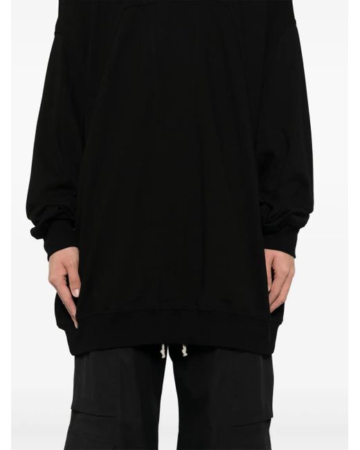 Rick Owens Black Splintered Peter Sweatshirt for men