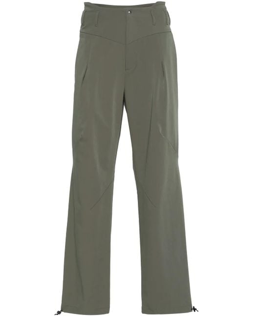 _J.L - A.L_ Gray Dart Straight-Leg Trousers for men