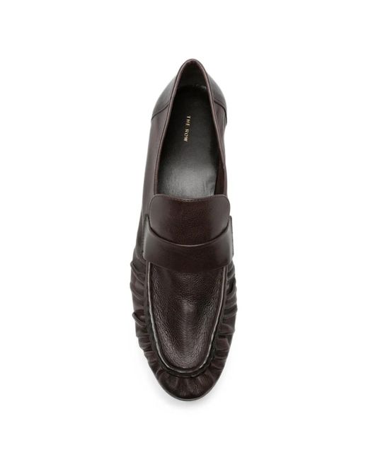 The Row Gray Geraffte Loafer