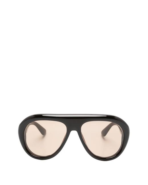 Chimi Black Pilot-Frame Sunglasses