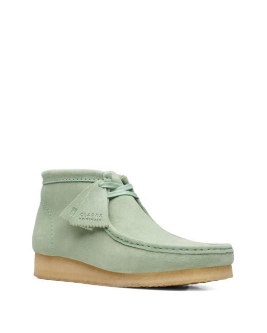 Clarks Green Wallabee Round-Toe Boots for men