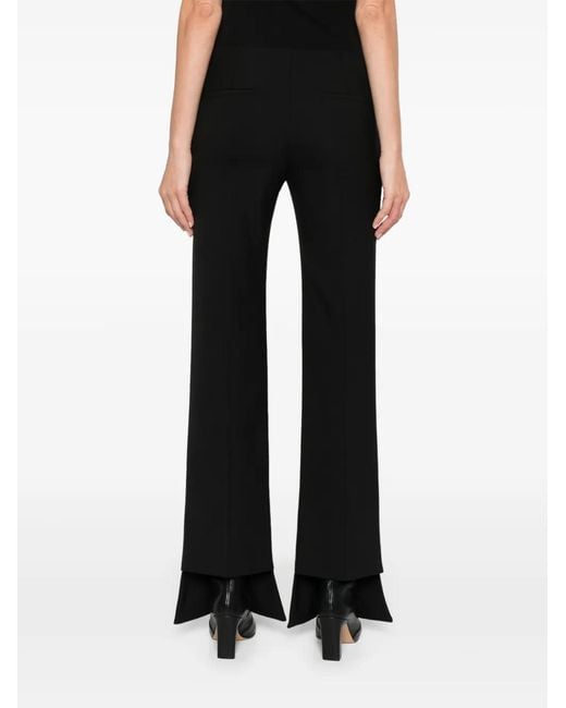 Chloé Black Wool Flared Trousers