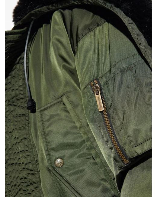 DSquared² Jassen ,Groen ,Leer Geïsoleerde Jas in het Green voor heren