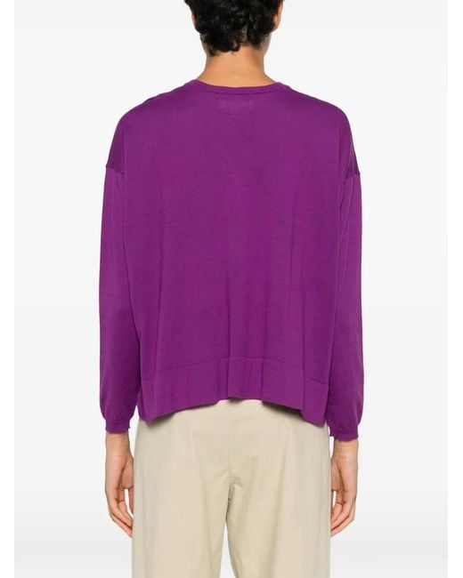 Psophia Purple V-Neck Sweater