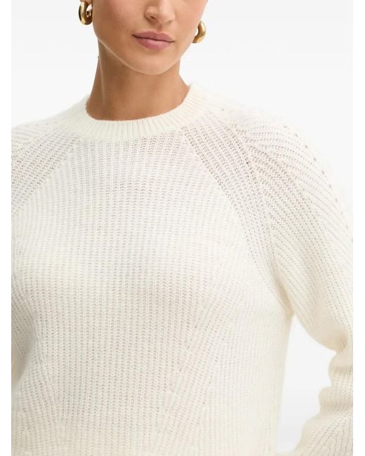 Twinset White Textured Sweater
