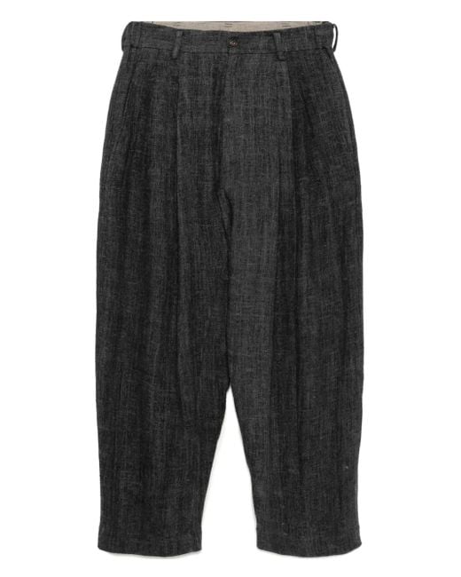 Pantalones de lino Ziggy Chen de hombre de color Gray