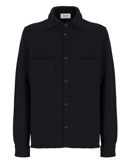 Laneus Black Buttoned Shirt for men