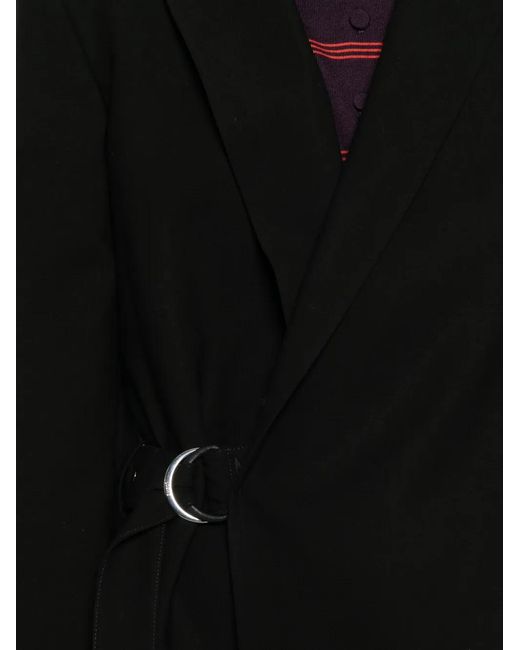 Loewe Black Buckled Wool Blazer