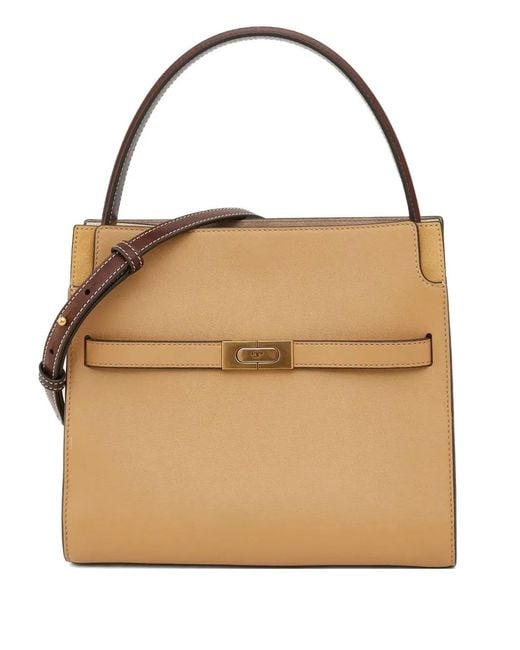 Tory Burch Natural Small Lee Radziwill Tote Bag