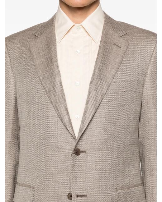 Canali Gray Textured Blazer for men